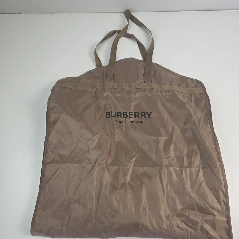 Burberry Garment Bag Brown 40 Inch Nylon Soft Case Travel Suit Cover Storage